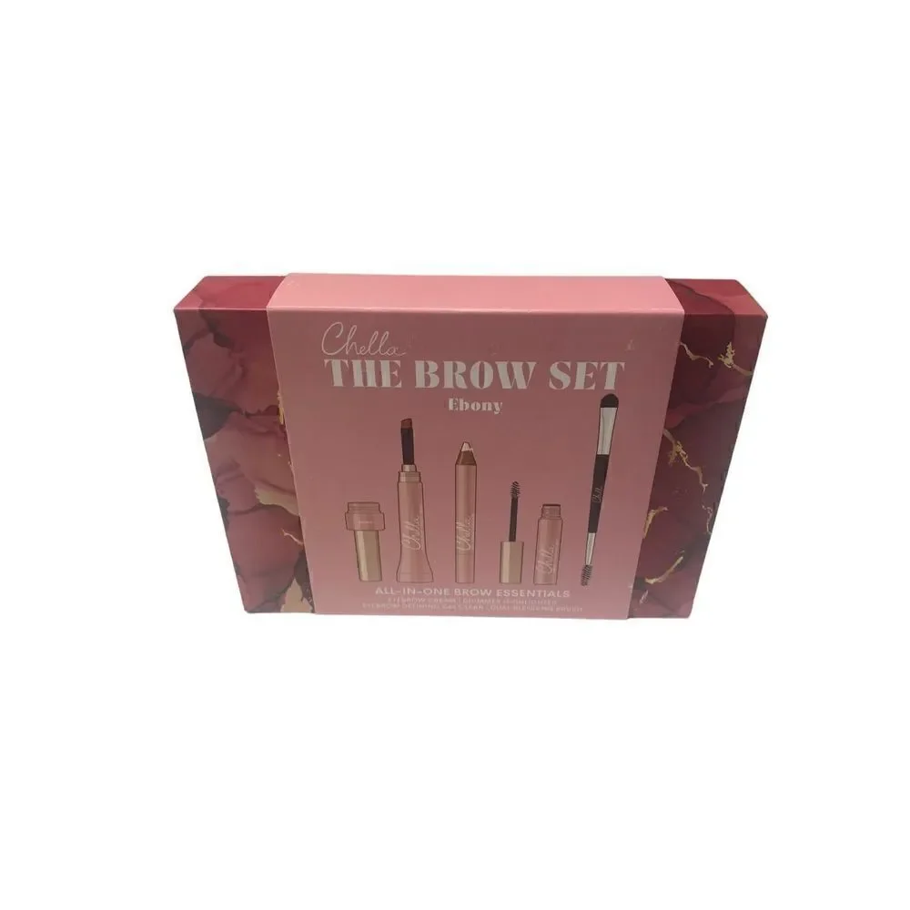 CHELLA The Brow‎ Set, Eyebrow Cream 4 Piece Kit - Ebony New